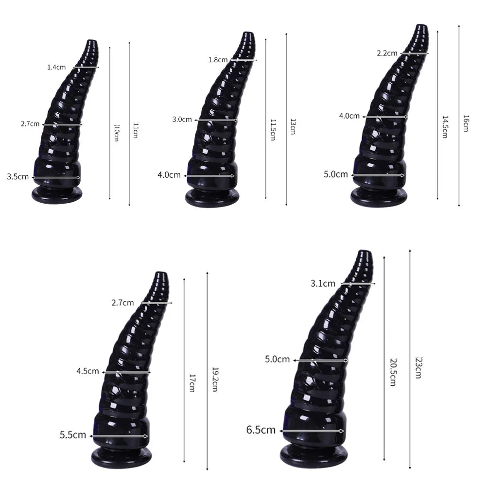 Plug Anal Tentacule Pieuvre avec Ventouse – Silicone | 4 Couleurs | 5 Tailles