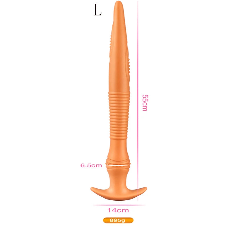Long Plug Anal Silicone – 7 Designs | 4 Tailles S/M/L/XL | Massage Prostate | Unisexe