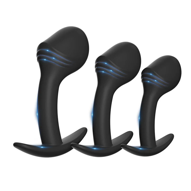Plug Anal Silicone Portable – 6 Formes, 3 Tailles | Masseur Prostatique