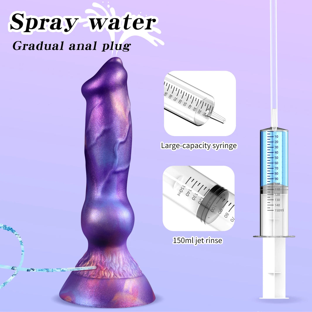 Gode Éjaculateur Fantaisie Animal avec Ventouse – Silicone | Fonction Squirt | 2 Modèles