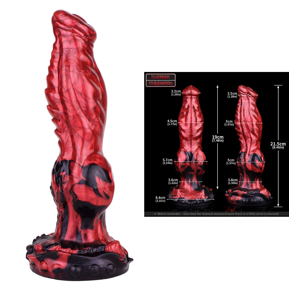 Gode Fantaisie Loup Ventouse – Silicone Médical | 6 Modèles NNSX