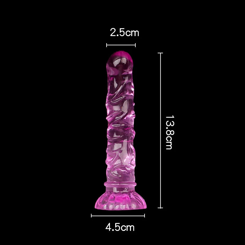 Gode Plug Anal Texturé Ventouse – 4 Tailles & 4 Couleurs