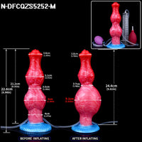 Gode Éjaculateur Gonflable Double Nœud – Plug Anal Gicleur | Unisexe | Tailles S & M