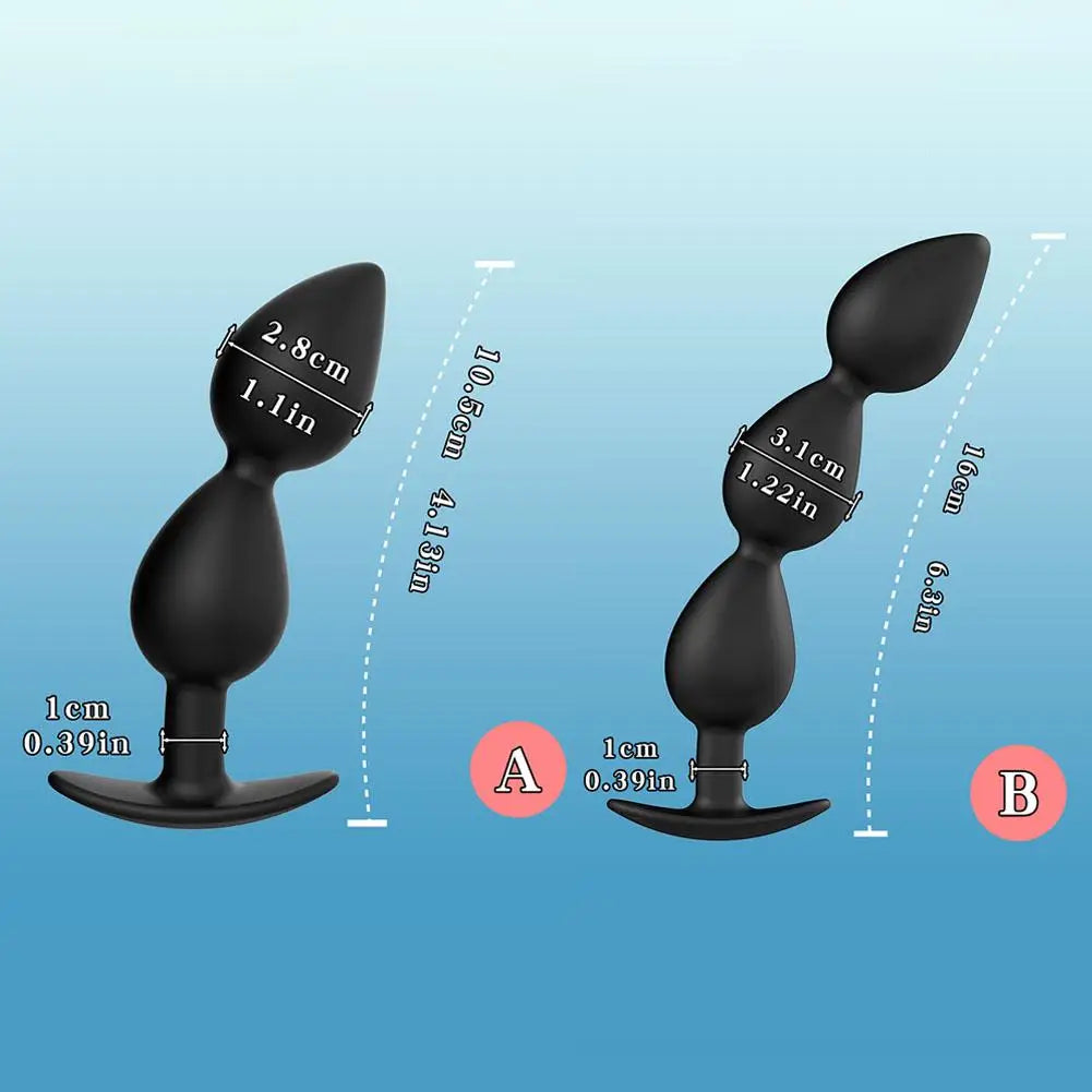 Plug Anal à Billes Roulantes – Massage Intime Progressif & Sensations Uniques