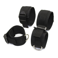 Kit Bondage BDSM Menottes Poignets & Chevilles – Nylon Ajustable