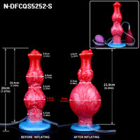Gode Éjaculateur Gonflable Double Nœud – Plug Anal Gicleur | Unisexe | Tailles S & M