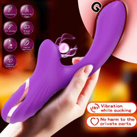Vibromasseur Clitoridien 2-en-1 – Aspiration & Vibration, Double Orgasme Garanti