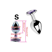 Plug Anal Métal Cœur – 6 Couleurs | 3 Tailles S/M/L | Acier Inoxydable | Unisexe