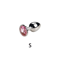 Plug Anal Métal Diamant – Bijou Intime Acier Inoxydable | 5 Tailles XXS à L