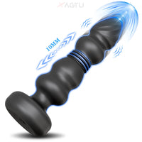 Plug Anal Vibrant Va-et-Vient Xbonp – Silicone | Massage Prostatique | APP ou Télécommande