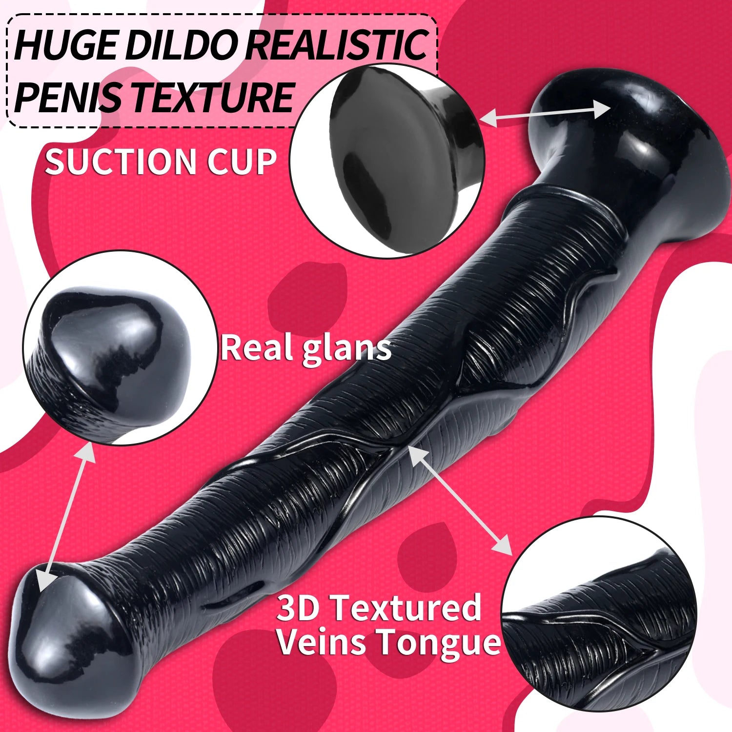 Gode Anal Extra Long Fantaisie Cheval – 2 Modèles | 3 Tailles | Anal & Vaginal