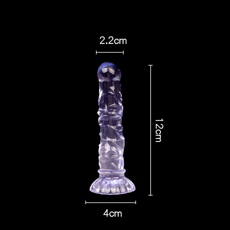 Gode Plug Anal Texturé Ventouse – 4 Tailles & 4 Couleurs