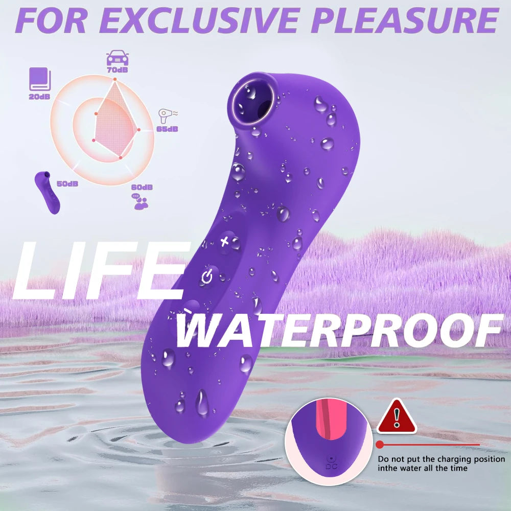 Stimulateur Clitoridien Vacuum & Vibration – 8 Modes | Silicone Certifié FDA