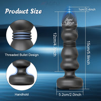 Plug Anal Vibrant Va-et-Vient Xbonp – Silicone | Massage Prostatique | APP ou Télécommande
