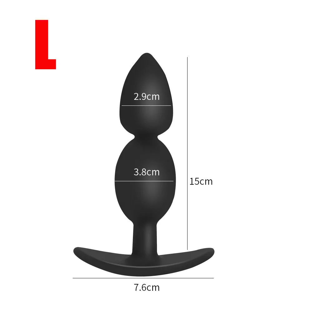 Plug Anal Silicone Portable – 6 Formes, 3 Tailles | Masseur Prostatique