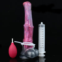 Gode Fantaisie Cheval Éjaculateur Ventouse – Silicone | Harnais en Option