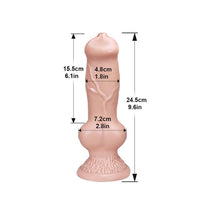 Gode Fantaisie Animal avec Ventouse QiiAii – PVC Souple | 3 Couleurs | 5 Tailles