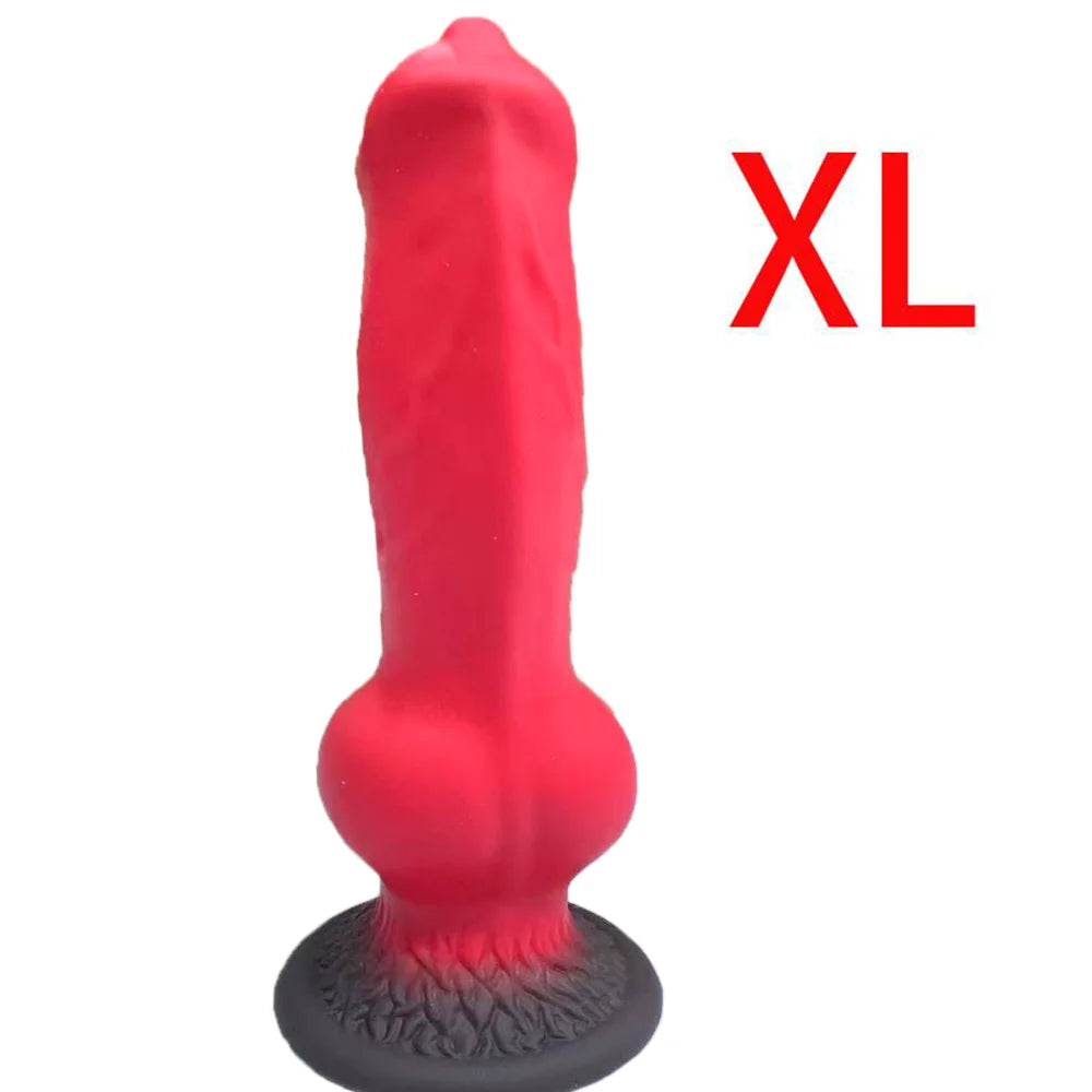Gode Fantaisie Animal avec Ventouse QiiAii – PVC Souple | 3 Couleurs | 5 Tailles