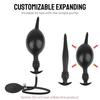 Plug Anal Gonflable avec Pompe – Silicone Médical | 12 Modèles | Dilatation Progressive
