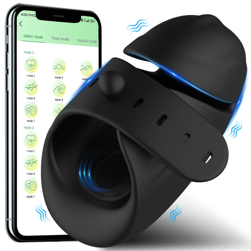 Vibromasseur Pénien Bluetooth BIRDSEXY – Silicone Médical | Masseur Gland | Retard CE