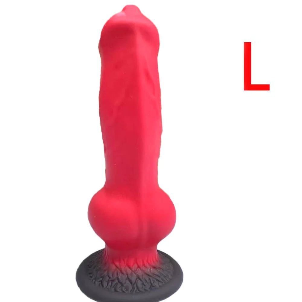 Gode Fantaisie Animal avec Ventouse QiiAii – PVC Souple | 3 Couleurs | 5 Tailles