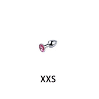 Plug Anal Métal Diamant – Bijou Intime Acier Inoxydable | 5 Tailles XXS à L