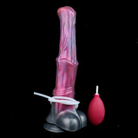 Gode Fantaisie Cheval Éjaculateur Ventouse – Silicone | Harnais en Option