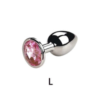 Plug Anal Métal Diamant – Bijou Intime Acier Inoxydable | 5 Tailles XXS à L