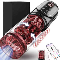 Masturbateur Masculin IA 7-en-1 – Pompe, Aspiration, Léchage & Rotation | Contrôle App LCD