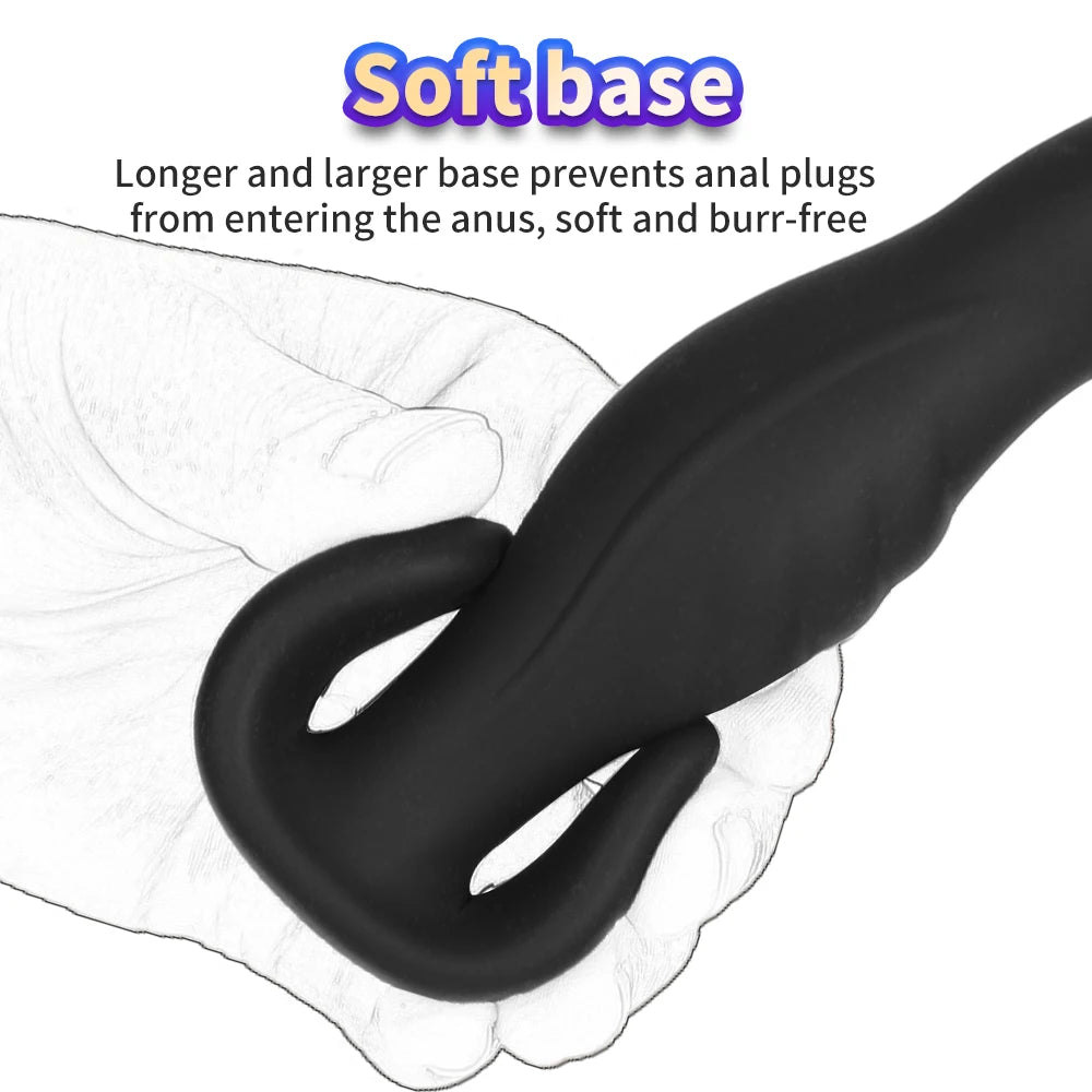Plug Anal Silicone Gland Réaliste – Kit Entraînement Anal | S/M/L & Set 3 Pièces | Débutant & Expert
