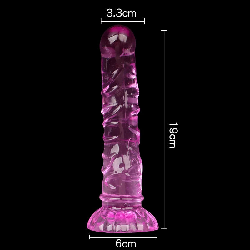Gode Plug Anal Texturé Ventouse – 4 Tailles & 4 Couleurs