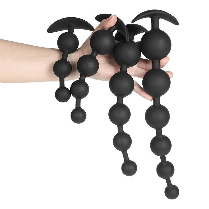 Chapelet Anal Silicone – Stimulation Prostate & Anus | 3 à 6 Billes | CE