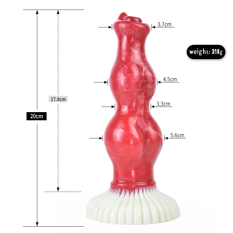 Gode Fantaisie Loup Ventouse – Silicone Médical | 6 Modèles NNSX