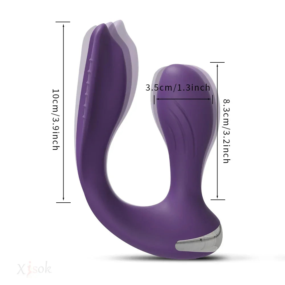 Plug Anal Vibrant 2 en 1 – Double Stimulation Intense pour Couples