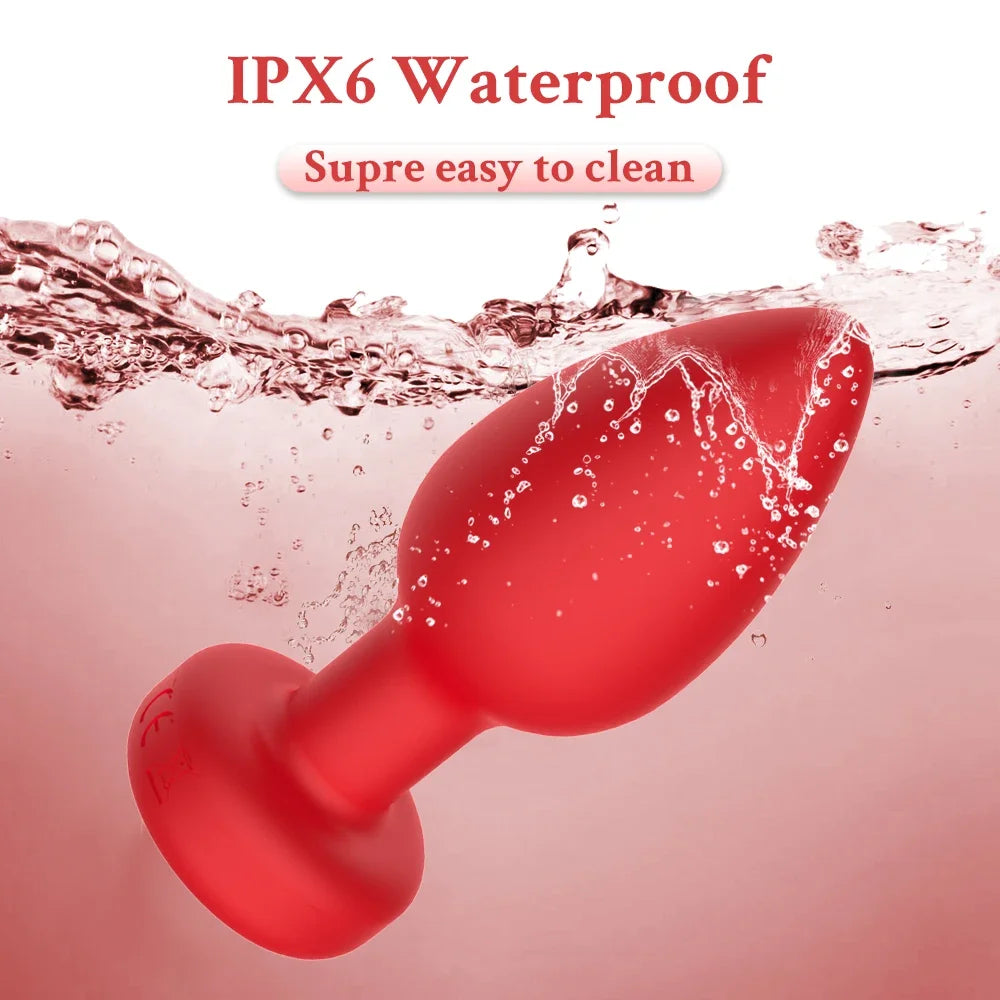 Plug Anal Vibrant Connecté Bluetooth – Contrôle APP à Distance | Silicone | 4 Couleurs