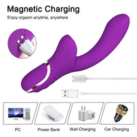 Vibromasseur Clitoridien 2-en-1 – Aspiration & Vibration, Double Orgasme Garanti