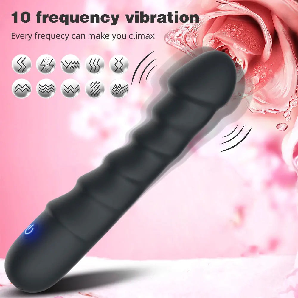 Vibromasseur Wand 10 Modes – Stimulation Point G & Clitoris | Silicone