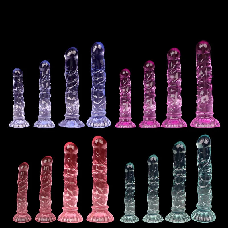 Gode Plug Anal Texturé Ventouse – 4 Tailles & 4 Couleurs