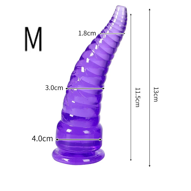 Plug Anal Tentacule Pieuvre avec Ventouse – Silicone | 4 Couleurs | 5 Tailles
