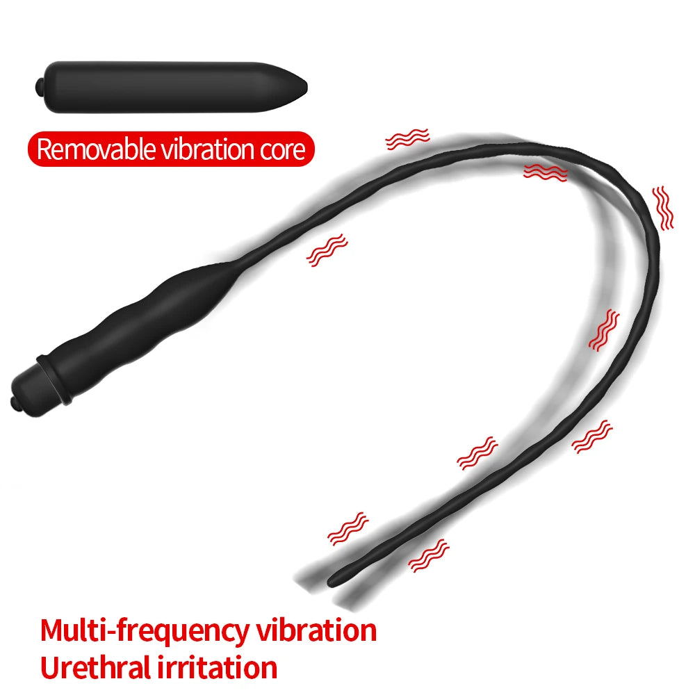 Vibrateur Urétral Vibrant – 10 Fréquences & 3 Tailles | Sounding Pénien