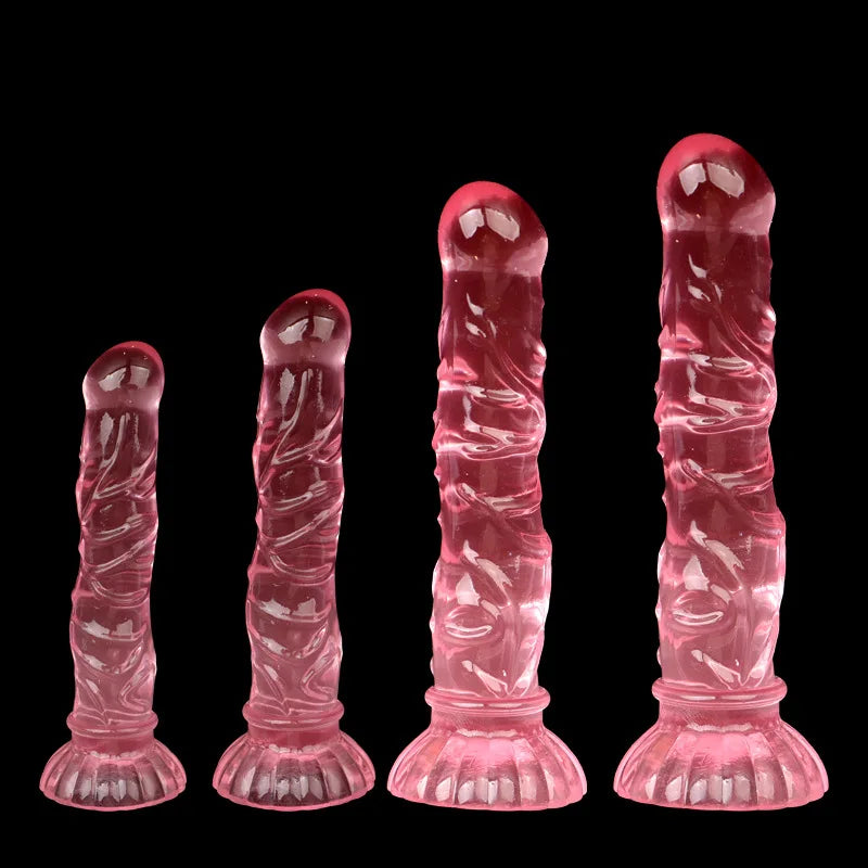 Gode Plug Anal Texturé Ventouse – 4 Tailles & 4 Couleurs