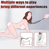Kit BDSM Harnais Crochet Anal  – Cuir Ajustable | CE