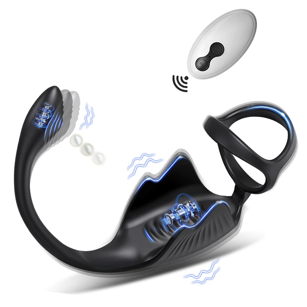 Kit Plug Vibrant & Cock Ring – Double Plaisir à Distance