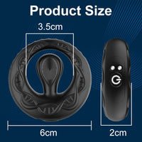Anneau Pénien Vibrant Double Bingoxxo – APP Bluetooth | 9 Modes | Couple CE
