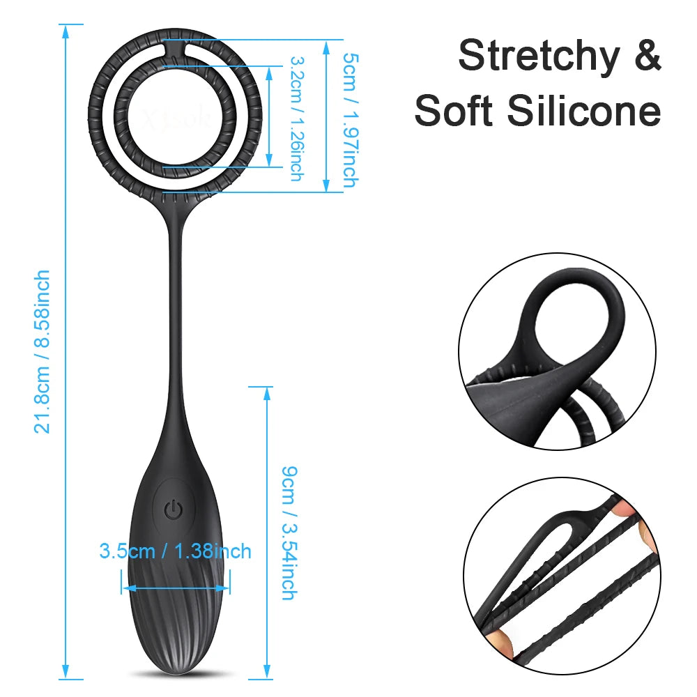 Plug Anal Vibrant Masseur Prostate TLUDA – Anneau Pénien Wearable | APP ou Télécommande
