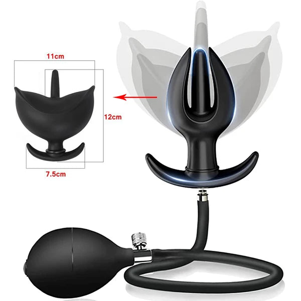 Plug Anal Gonflable avec Pompe – Silicone Médical | 12 Modèles | Dilatation Progressive