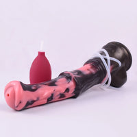 Gode Fantaisie Cheval Éjaculateur Ventouse – Silicone | Harnais en Option