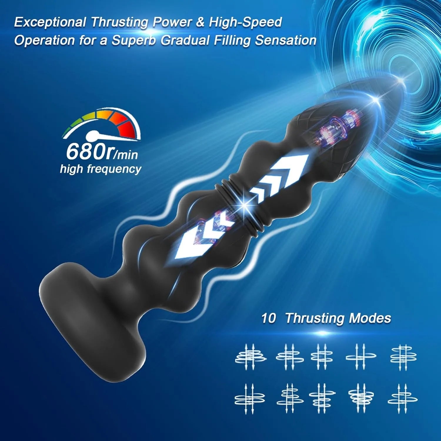Chapelet Anal Vibrant FairyKiss – Télécommande Sans Fil | Vibrations par Impact | Silicone CE