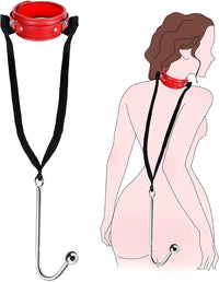 Kit BDSM Harnais Crochet Anal  – Cuir Ajustable | CE