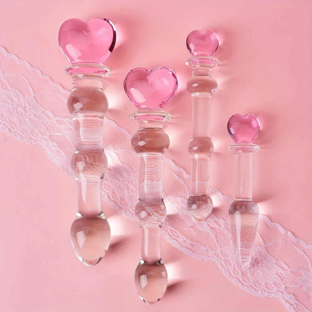 Gode en Verre Cristal – Stimulation Anale, Vaginale & Prostatique | 4 Tailles
